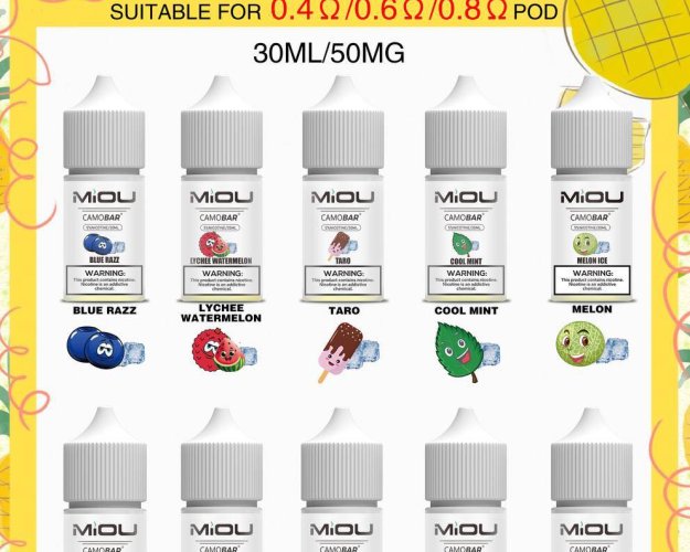 Miou CamoBar Juice SaltNic 30ML - 50MG