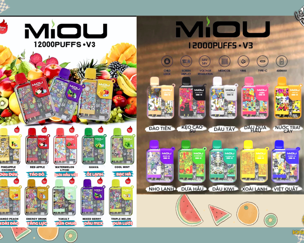 Miou V3 12000 Hơi 5% Mg 