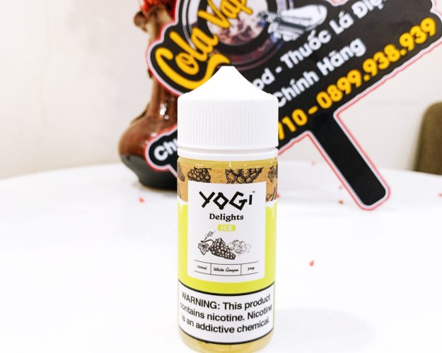 Yogi Delights White Grape Ice (Nho Trắng lạnh) 3mg 100ml - 350k