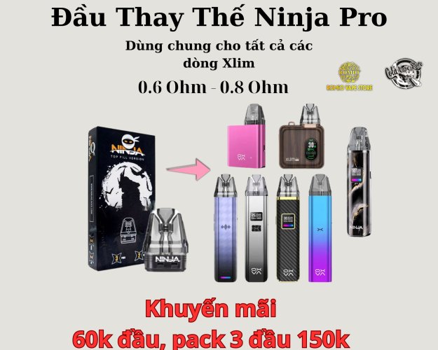 Đầu Thay Thế Ninja (Xlim Pro) 0.4 Ohm (1 Pack 180k)